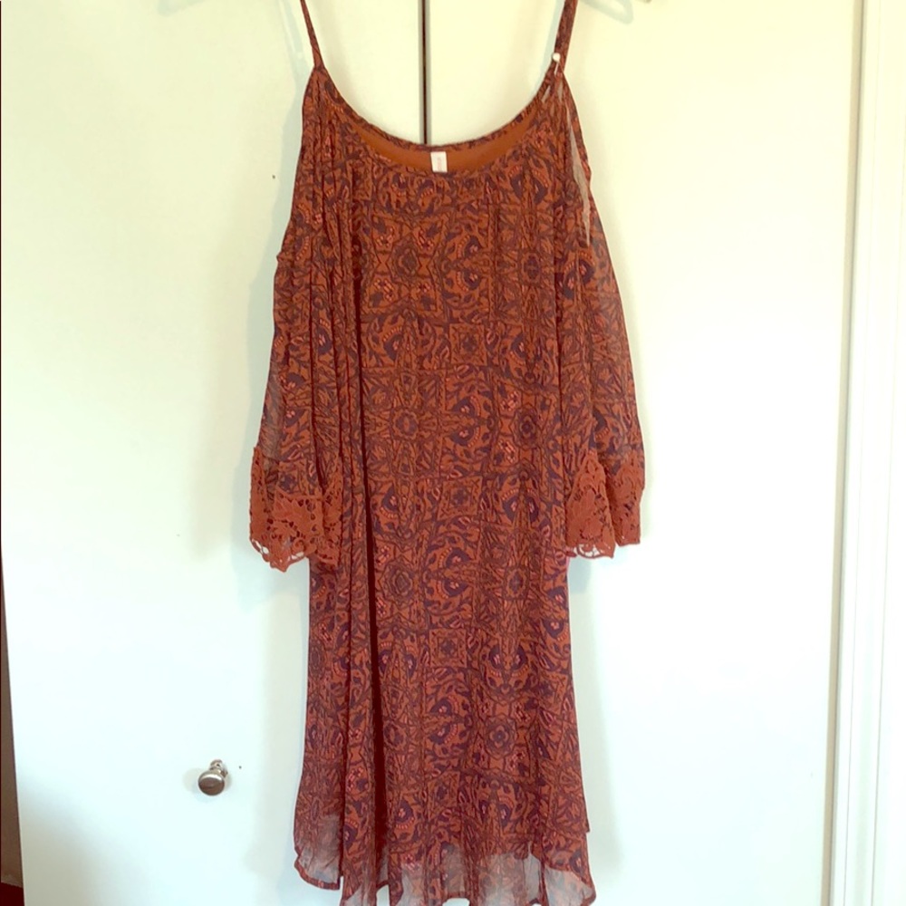 Cold shoulder dress